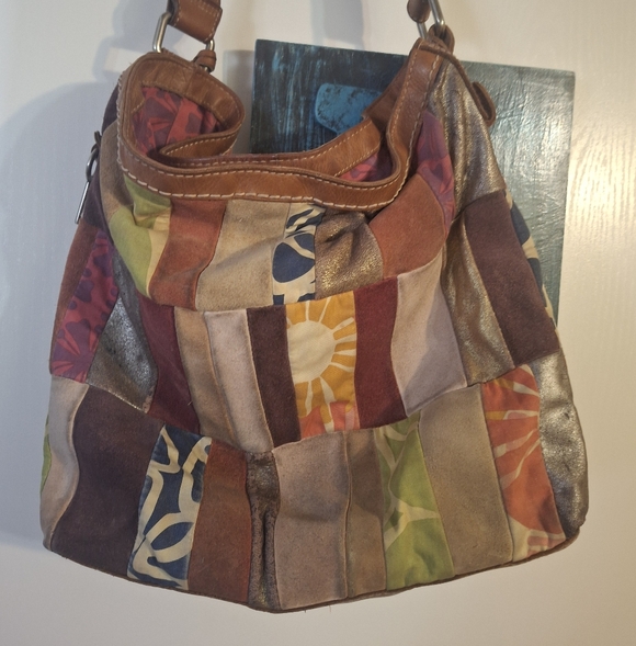 FOSSIL Patchwork Multicolor Shoulder Bag - Picture 1 of 10